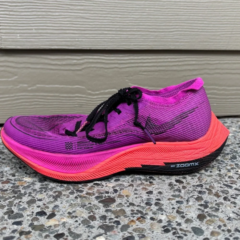 Nike ZoomX Vaporfly Next% 2 Purple Pink Running Shoes CU4123-501 Womens Size 6